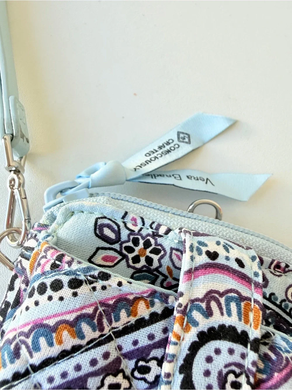 Vera Bradley Paisly Light Blue Organizer